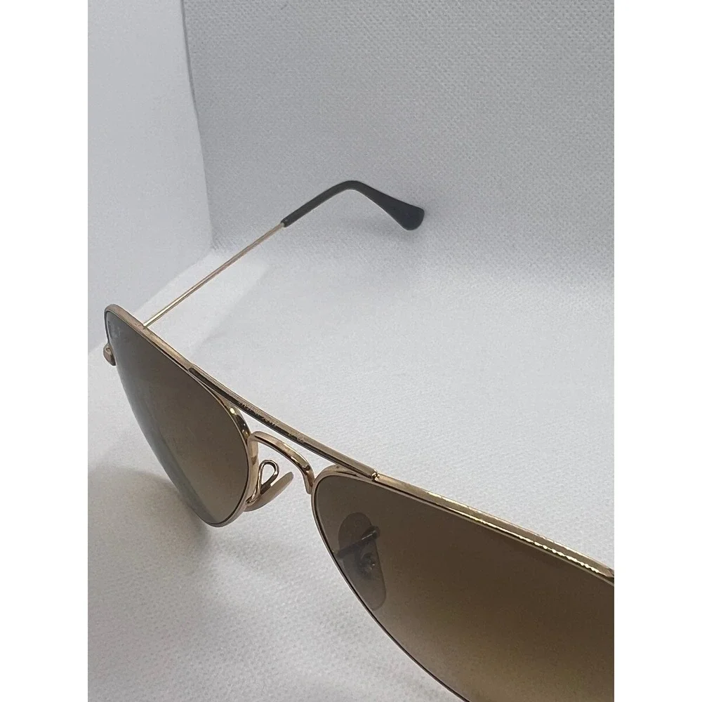 Ray-Ban RB3025 Aviator Sunglasses Gold‎ Frame Brown Lens Designer Fashion